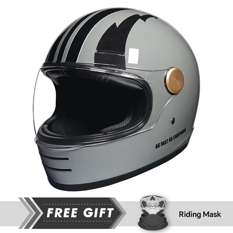 DOT Approved Retro Leather Ful - Motorcycle Gear Store recension och pris
