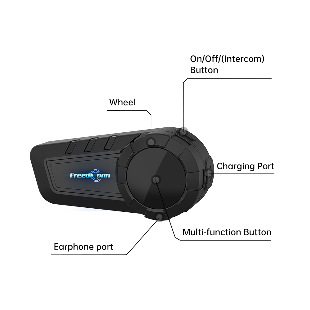 FreedConn KY PRO Motorcycle He - Intercom Headset Helmet recension och pris