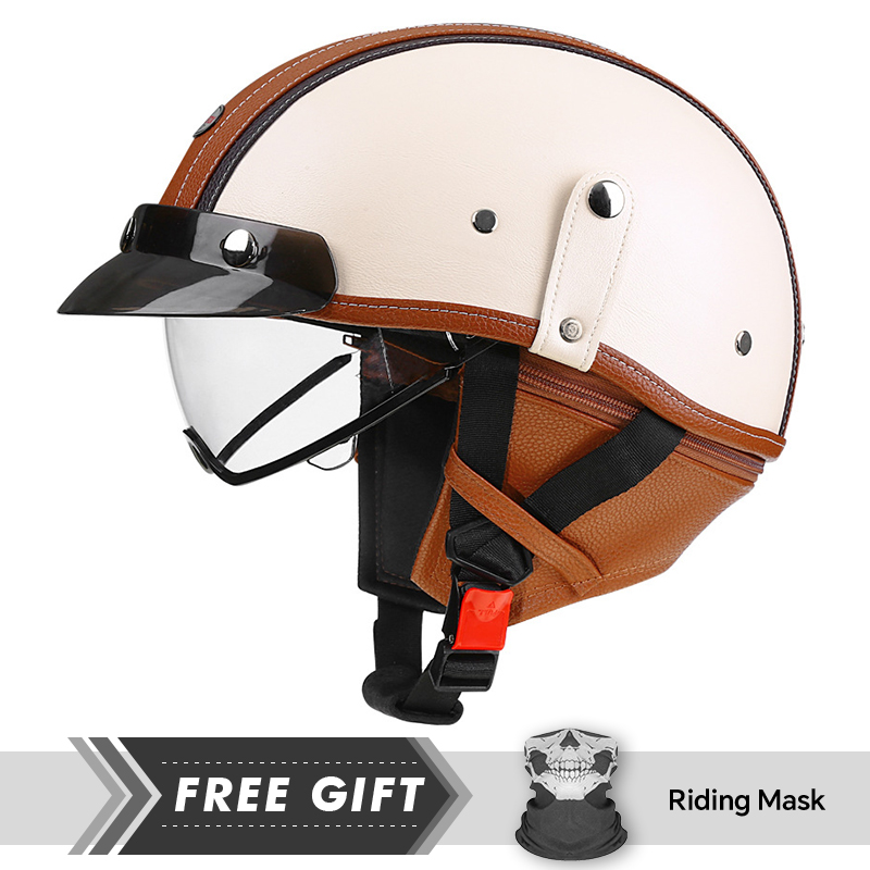 DOT Approved Men Women Half Fa - Motorcycle Gear Store recension och pris
