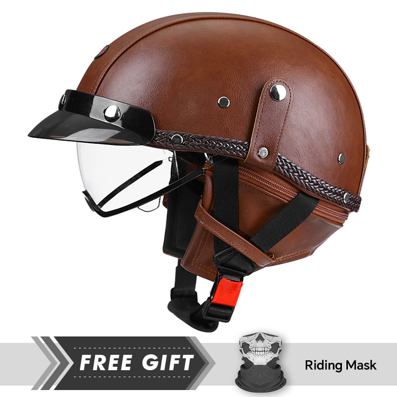 DOT Approved Men Women Half Fa - Motorcycle Gear Store recension och pris