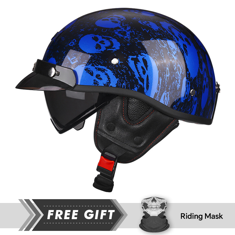 Half Motorcycle Helmet DOT ECE - Motorcycle Gear Store recension och pris