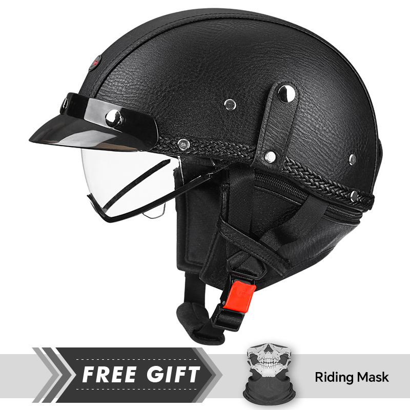 Men's Retro Motorcycle Half He - Motorcycle Gear Store recension och pris